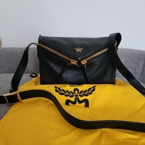 MCM Zip Diamant Leather Shoulder Bag